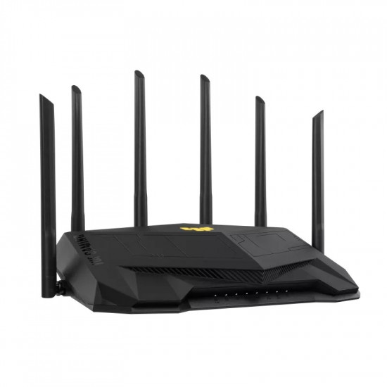 Wireless Router|ASUS|Wireless Router|6000 Mbps|Mesh|Wi-Fi 5|Wi-Fi 6|IEEE 802.11a|IEEE 802.11b|IEEE 802.11g|IEEE 802.11n|USB 3.2|4x10/100/1000M|1x2.5GbE|LAN \ WAN ports 1|Number of antennas 6|TUFGAMINGAX6000