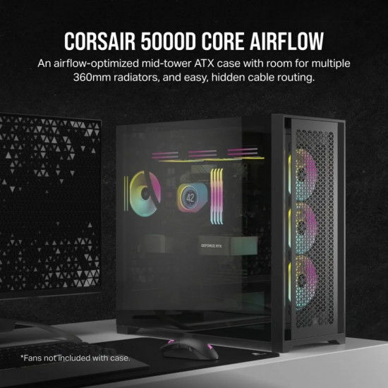 PC case 5000D CORE TG Airflow Mid-Tower black