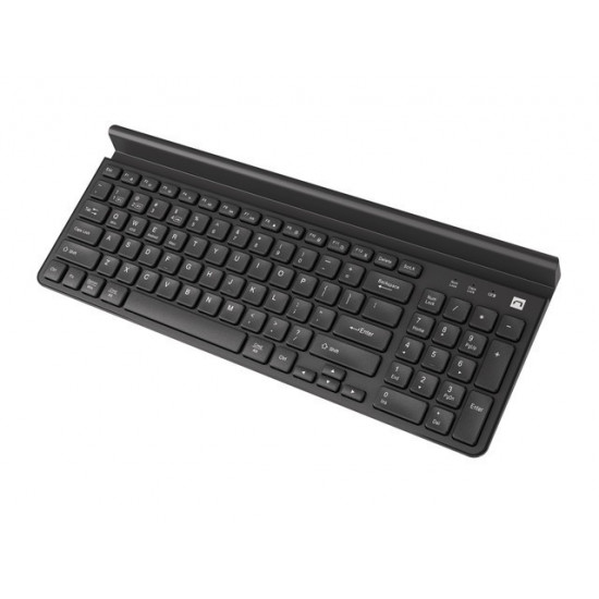 Keyboard Felimare US bluetooth + 2.4GHz Slim, phone/tablet holder black