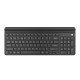 Keyboard Felimare US bluetooth + 2.4GHz Slim, phone/tablet holder black