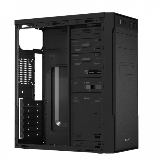 Computer case without power supply L1 2xUSB 3.0, black