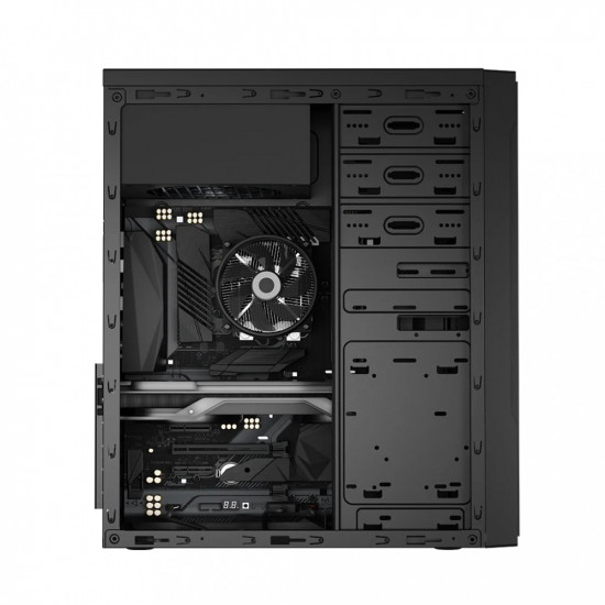 Computer case without power supply L1 2xUSB 3.0, black