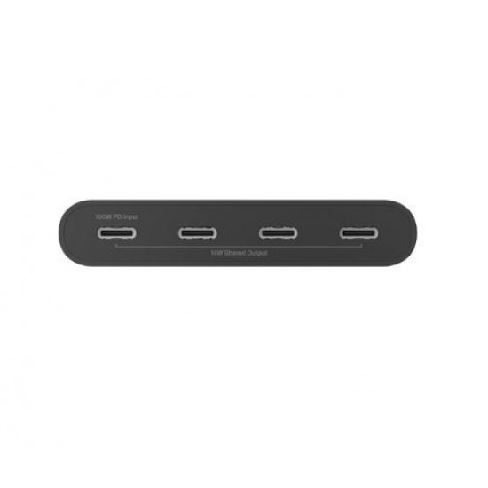 USB-C to 4xUSB-C Hub Black