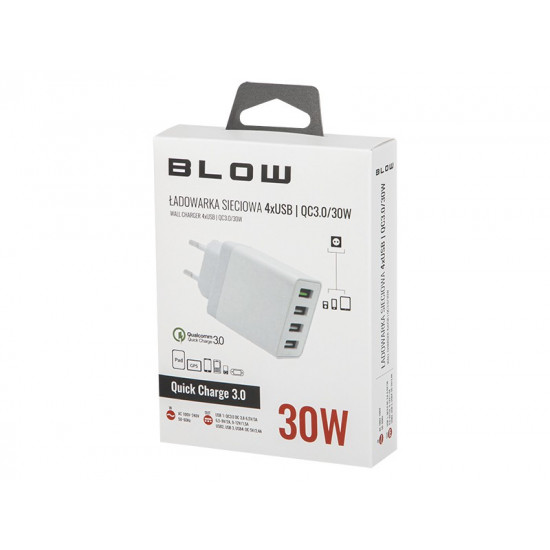 BLOW WALL CHARGER z gn.USBx4 QC3.0 30W