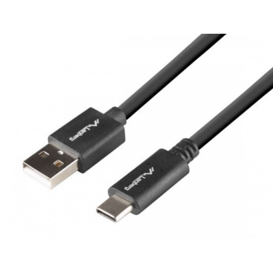 Cable USB-C(M)-USB-A(M) 1.8m black BOX QC 3.0