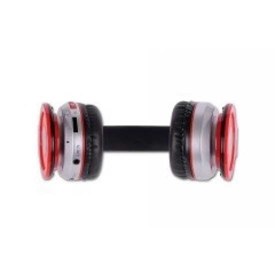 Stereo headphone bluetooth CRISTAL red