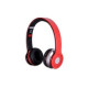 Stereo headphone bluetooth CRISTAL red