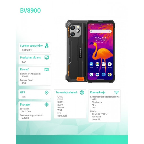 Smartphone BV8900 8/256 Orange