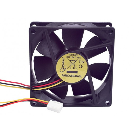 Cooling Fan 80x80x25mm 3Pin Ball for PC/power supply