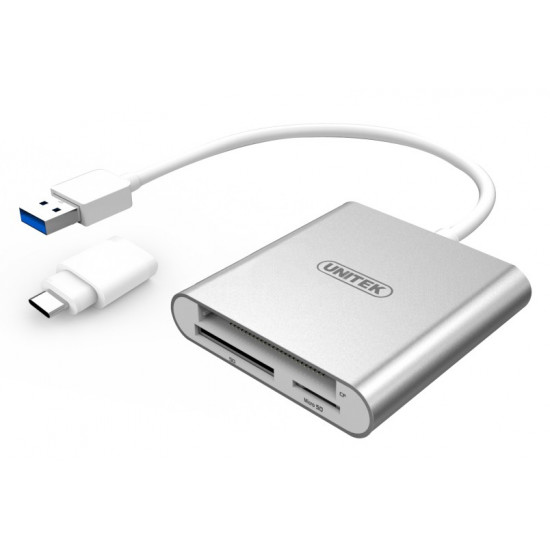 Flash card reader USB 3.0 + USB Type-C Y-9313D