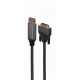 DisplayPort to DVI adap ter cable 1.8m