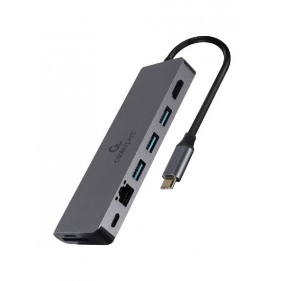 USB-C Hub for HDMI 1xUSB-C GbE 2xUSB-A Card PD