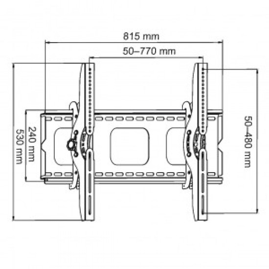 TV holder LCD/LED/PLAZMA LCD 32-100 100KG AR-08 vertical adjustment