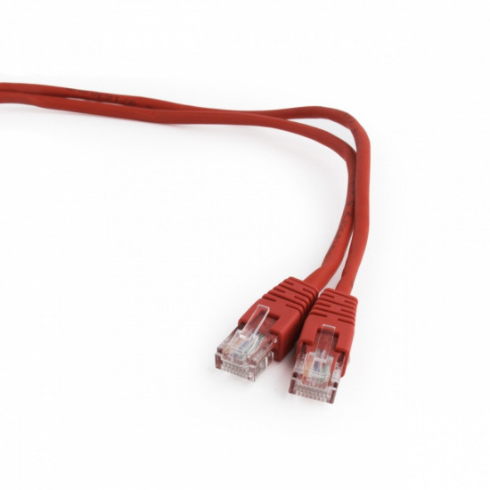 Patch cord cat.5e, flooded cover 1M red