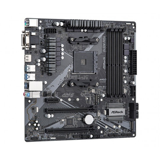 Motherboard B450M PRO4 R2.0 AM4 4DDR4 HDMI uATX