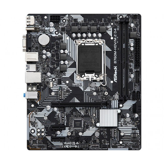 Motherboard B760M-HDV/M.2 D4 s1700 2DDR4 DP/HDMI mATX