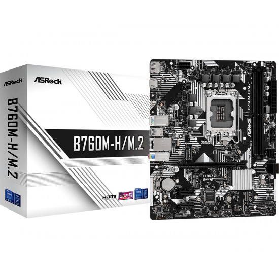 Motherboard B760M-H/M.2 s1700 2DDR5 DP/HDMI mATX