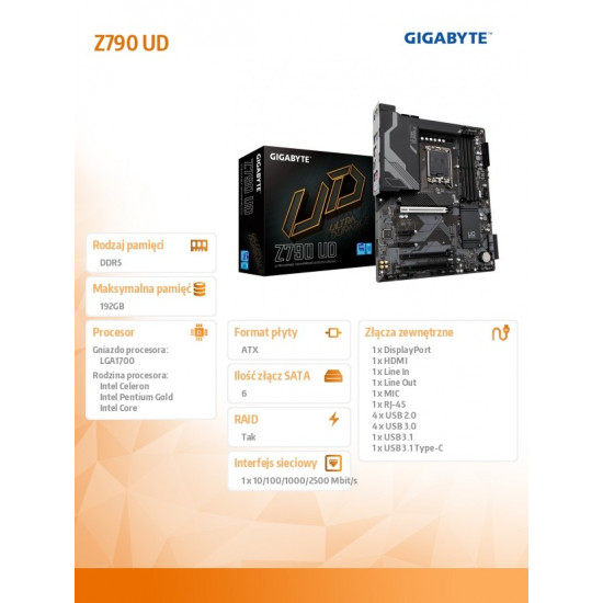 Z790 UD s1700 4DDR5 HDMI/DP ATX