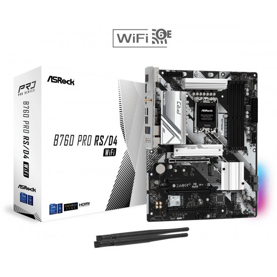 B760 Pro RS/D4 WIFI s1700 4DDR4 DP/HDMI ATX