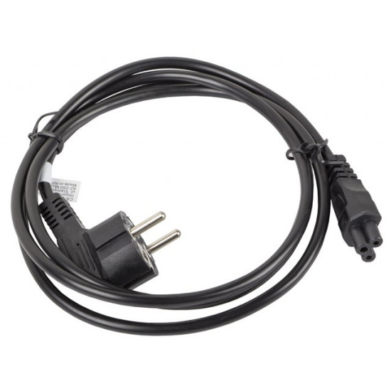 Laptop power cable (MIKI) IEC 7/7 - IEC 320 C5 1.8M VDE black