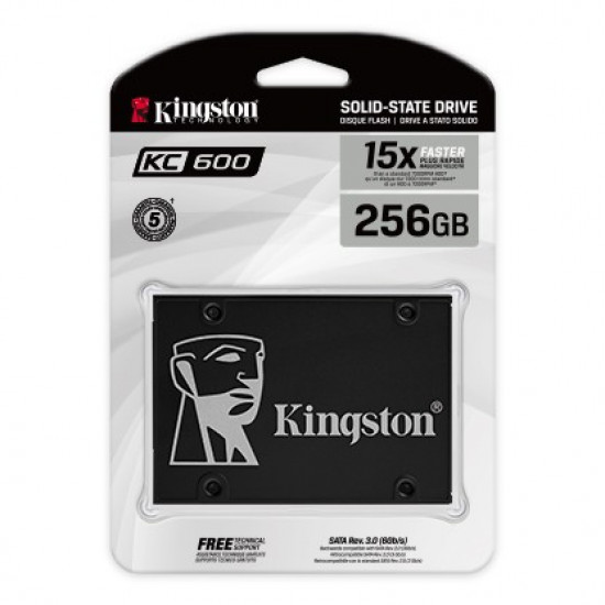 SSD KC600 SERIES 256GB SATA3 2.5 550/500 MB/s