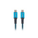 Cable USB-C M/M USB4 0.5m 100W 8K 60HZ black-blue