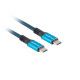 Cable USB-C M/M USB4 0.5m 100W 8K 60HZ black-blue