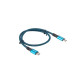 Cable USB-C M/M USB4 0.5m 100W 8K 60HZ black-blue