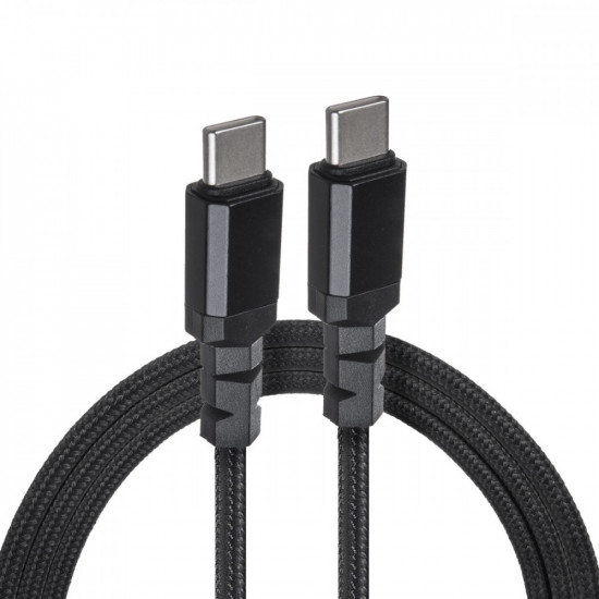 2x USB-C 100W 2m cable PD black Maclean MCE492