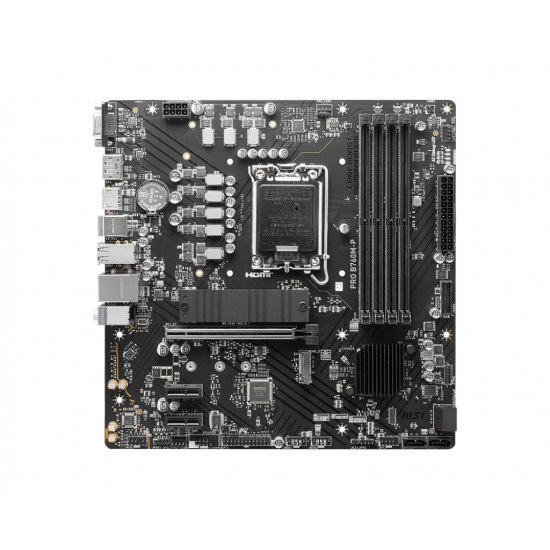 PRO B760M-P s1700 4DDR5 DP/HDMI 2M.2 mATX