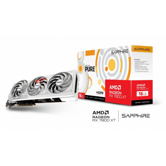 Graphics card RX 7800 XT PURE GAMING OC 16GB GDDR6 256bit 2D