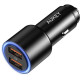 CC-Y17S Aluminium Car Charger 2xUSB QC 3.0 36W LED