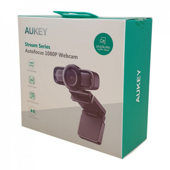 AUKEY PC-LM3 Webcam Ful l HD 1920x1080 Autofocu