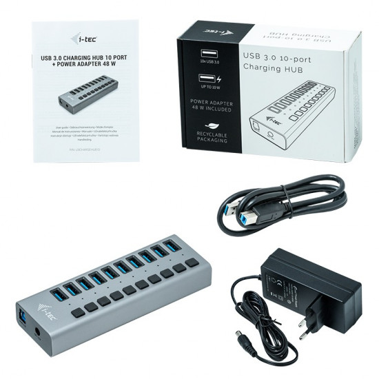 USB 3.0 Charging HUB 10 Port