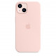 iPhone 13 Silicone Case with MagSafe - Chalk Pink