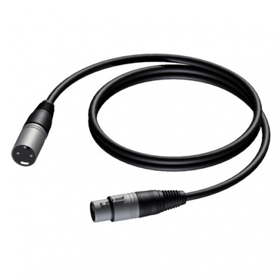 CABLE XLR MALE-XLR FEMALE 0.5 M