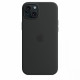 Silicone case with MagSafe for iPhone 15 Plus - black