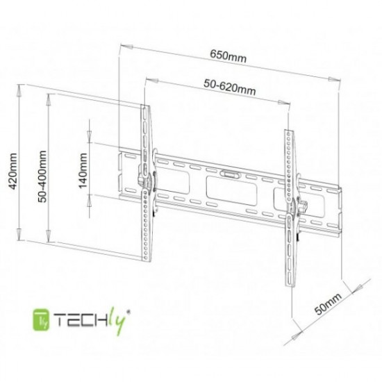 Wall mount for TV LCD/LED/PDP 40-65inch 60kg