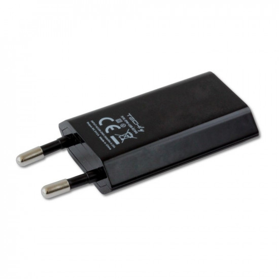 Slim USB charger 230V - 5V/1A black