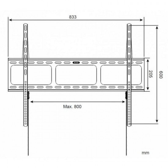 Holder for LCD/LED 42-80inch slim black