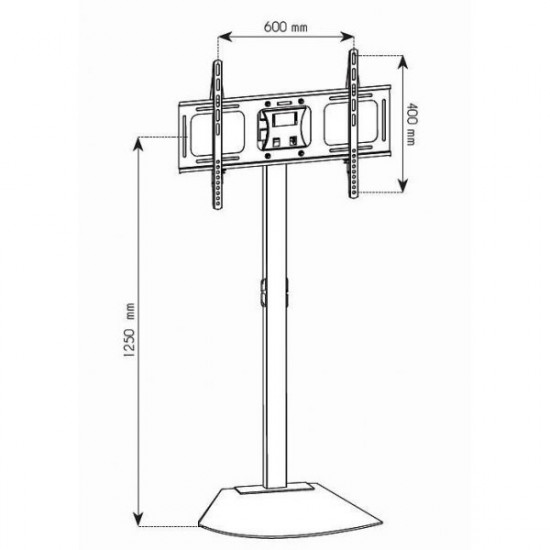 Mobile stand for TV LCD /LED 32-70inch regulation black