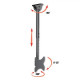 Ceiling holder LCD/LED 23-42cale 50kg adjustable, black