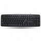 USB keybord 104 keys, US layout, black