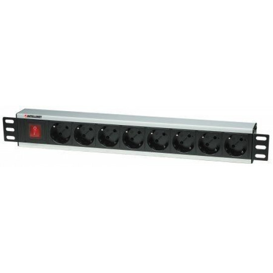 Black surge strip rack 19 230V/10A