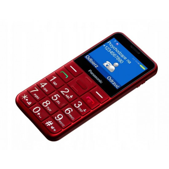 Senior mobile phone KX-TU155 red