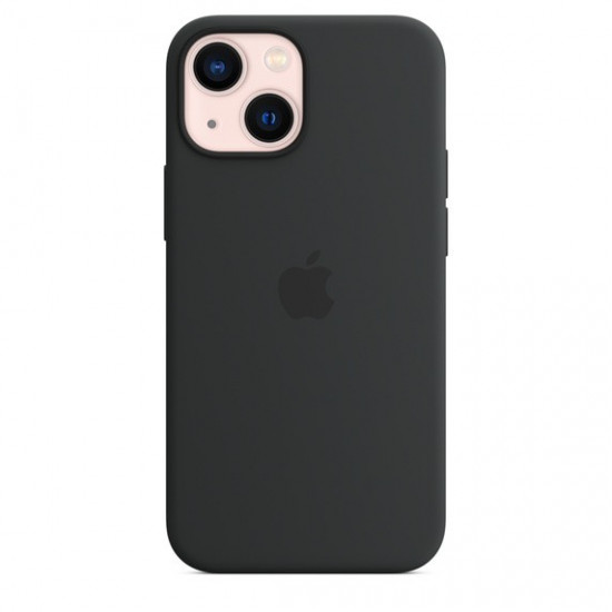 iPhone 13 mini Silicone Case with MagSafe - Midnight