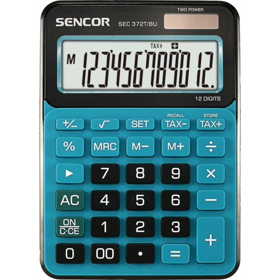 Calculator SEC 372BU Table, 12 Digit LCD