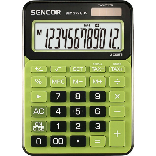 Calculator SEC 372GN Table, 12 Digit LCD