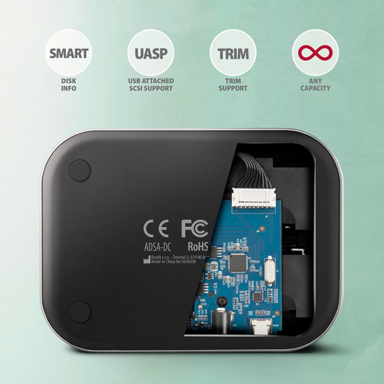 ADSA-DC docking station SATA 2.5/3.5 2x HDD/SSD