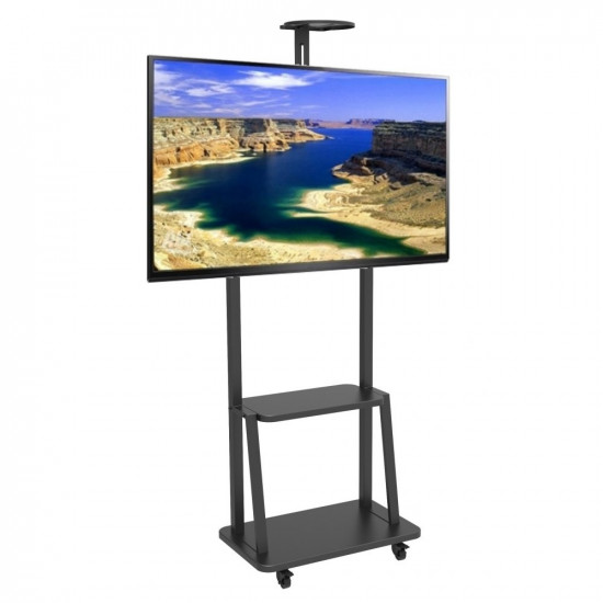 Mobile TV stand 32-70 inches 60kg with a shelf